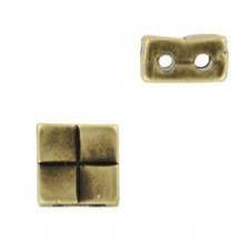 Cymbal ™ DQ metal bead substitute Voutakos for Tila beads - Antique bronze
